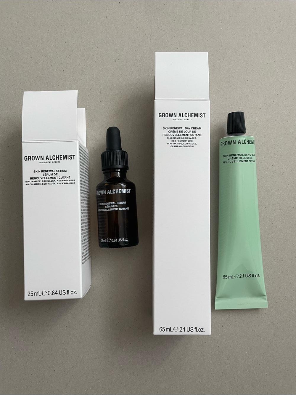 Grown Alchemist Skin Renew Day Cream & Serum Set